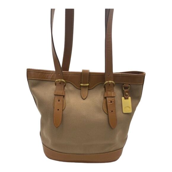 Dooney & Bourke VINTAGE T307, N°362308, made in USA, Tan Small Bucket Bag - Picture 1 of 11